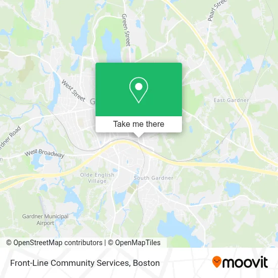 Front-Line Community Services map