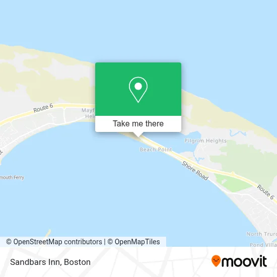 Sandbars Inn map