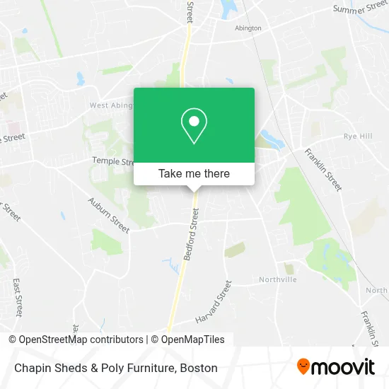 Chapin Sheds & Poly Furniture map