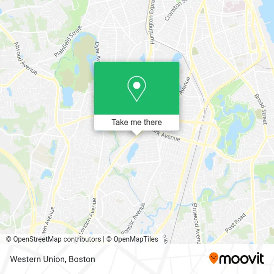 Western Union map