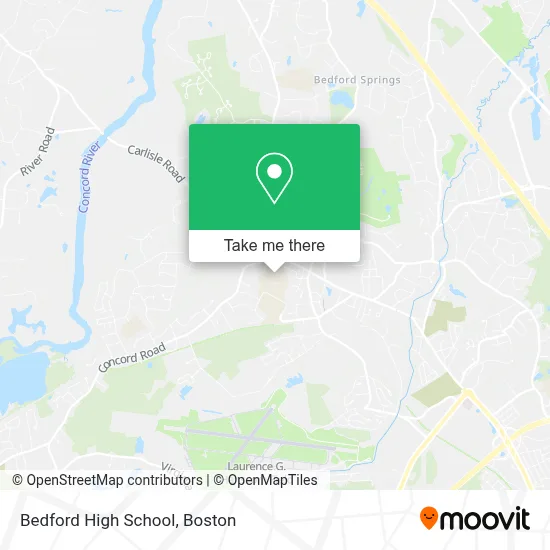 Bedford High School map