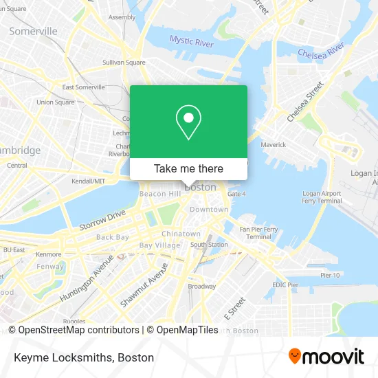 Keyme Locksmiths map