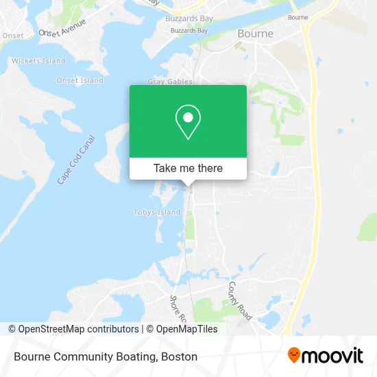 Bourne Community Boating map