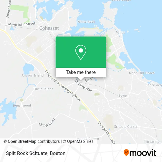 Split Rock Scituate map