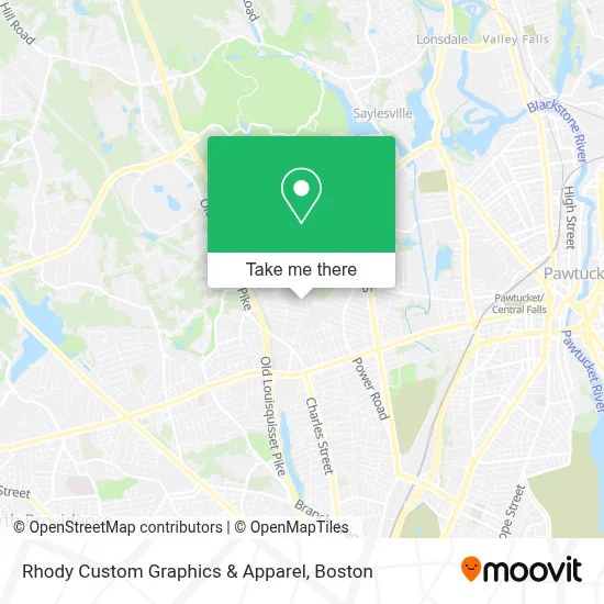 Rhody Custom Graphics & Apparel map