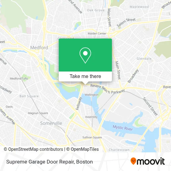 Supreme Garage Door Repair map