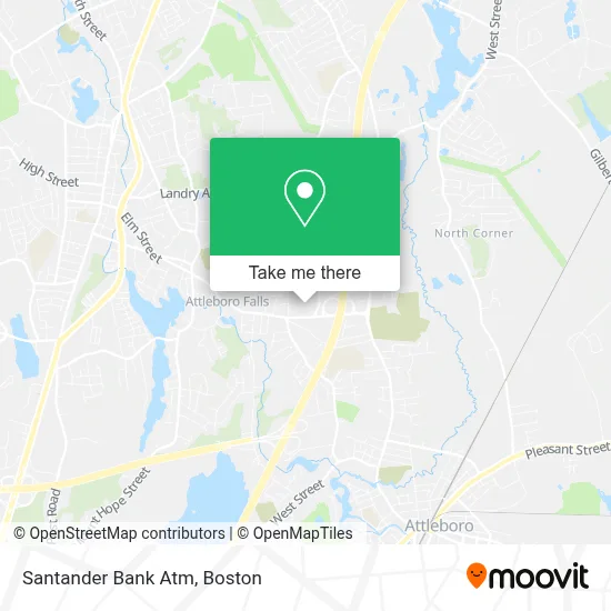 Santander Bank Atm map