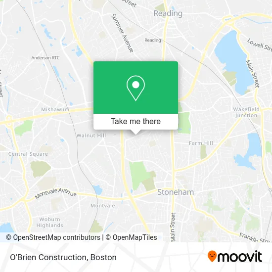 O'Brien Construction map