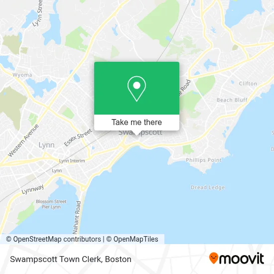 Swampscott Town Clerk map