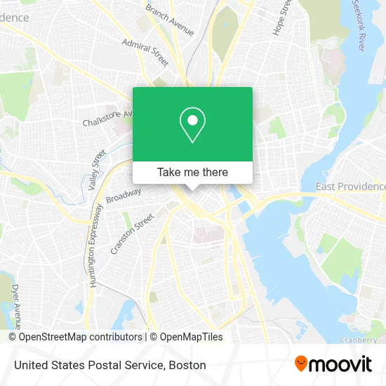 United States Postal Service map