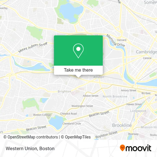 Western Union map