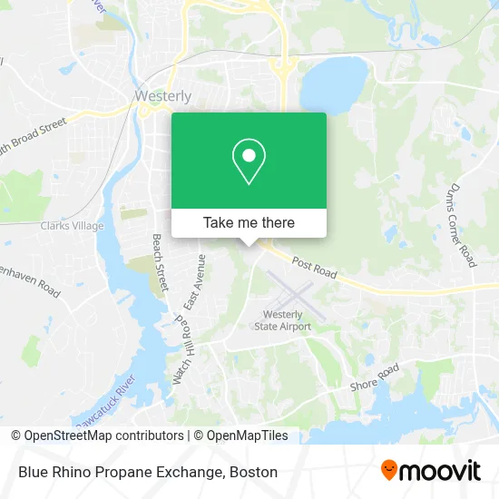 Blue Rhino Propane Exchange map