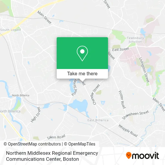 Northern Middlesex Regional Emergency Communications Center map