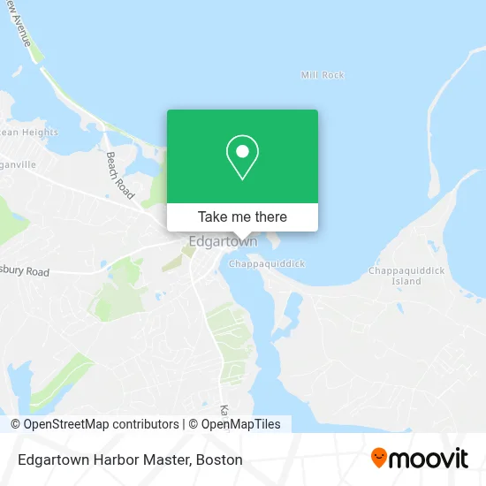 Edgartown Harbor Master map
