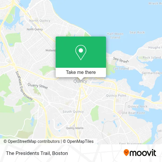 The Presidents Trail map
