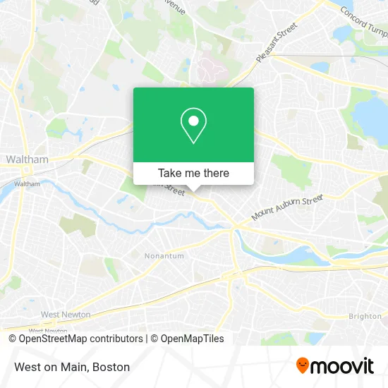 West on Main map
