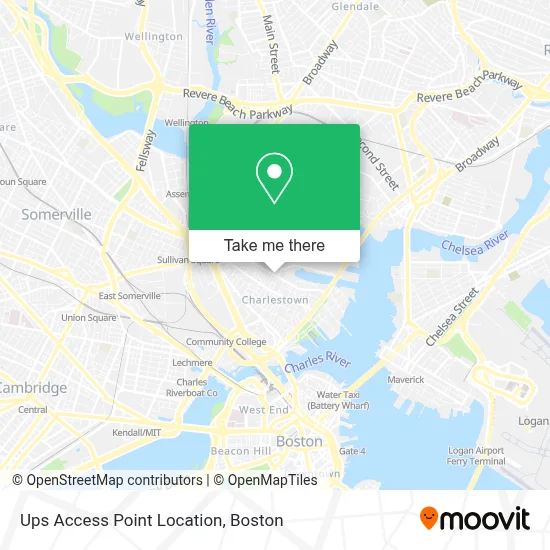 Ups Access Point Location map