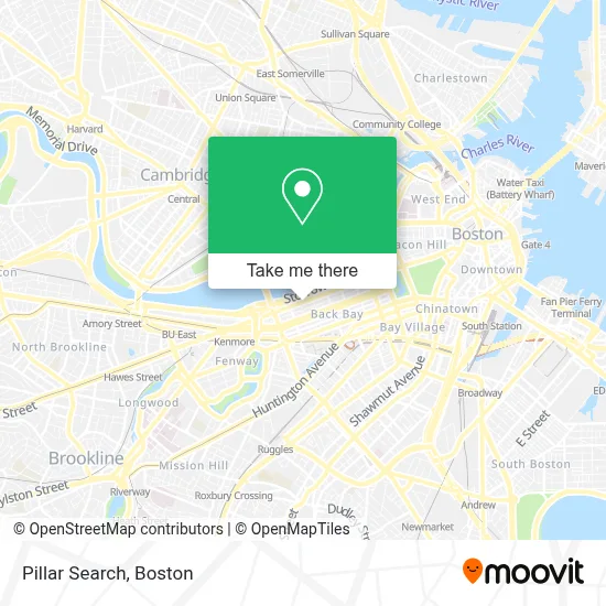 Pillar Search map