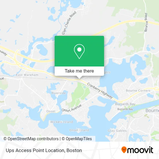Ups Access Point Location map