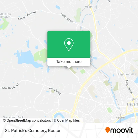 St. Patrick's Cemetery map