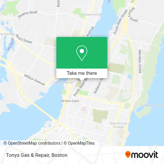 Tonys Gas & Repair map