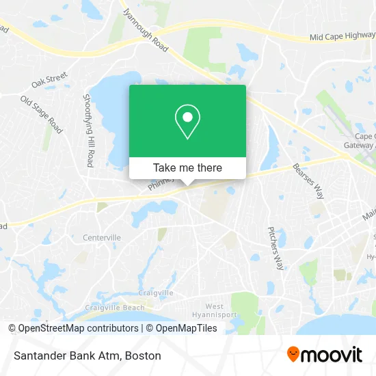 Santander Bank Atm map