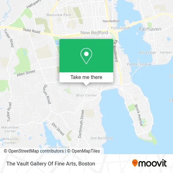 The Vault Gallery Of Fine Arts map