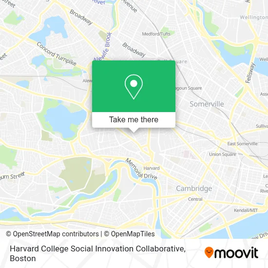 Harvard College Social Innovation Collaborative map