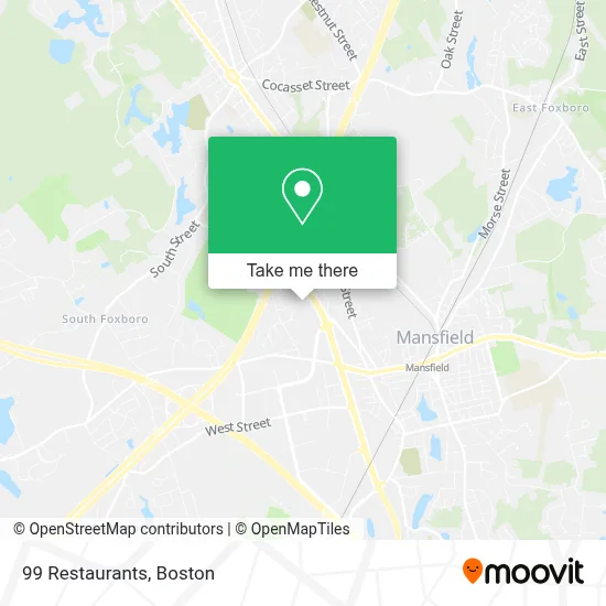 99 Restaurants map