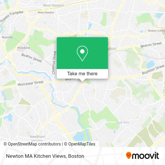 Newton MA Kitchen Views map