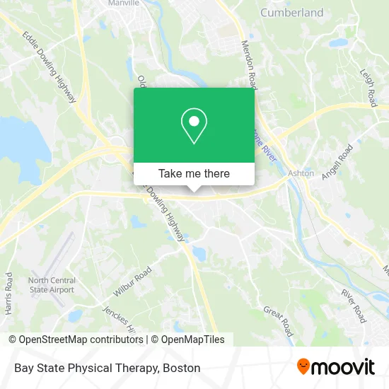Bay State Physical Therapy map