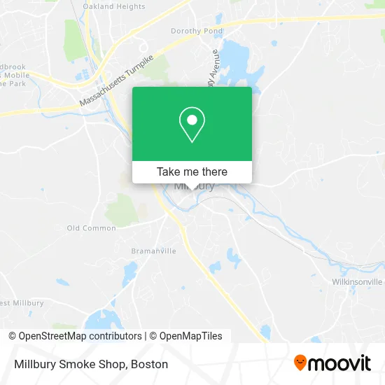 Millbury Smoke Shop map