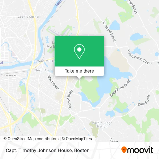 Capt. Timothy Johnson House map