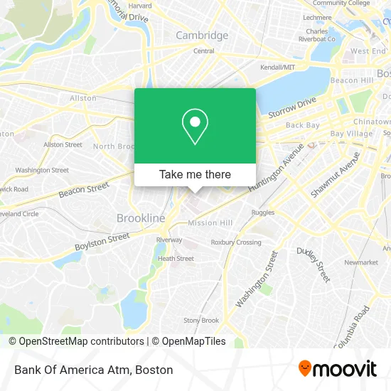 Bank Of America Atm map