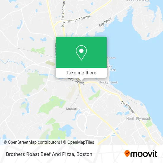 Brothers Roast Beef And Pizza map