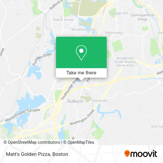 Matt's Golden Pizza map