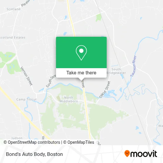 Bond's Auto Body map