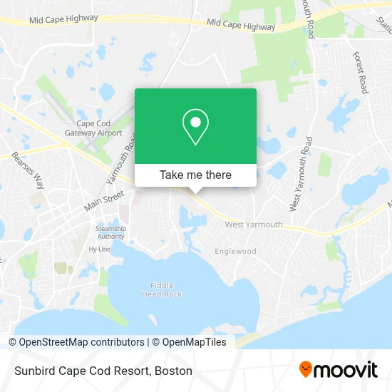 Sunbird Cape Cod Resort map
