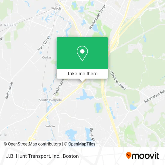 J.B. Hunt Transport, Inc. map