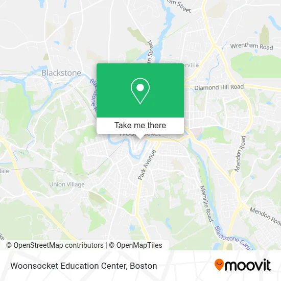 Woonsocket Education Center map