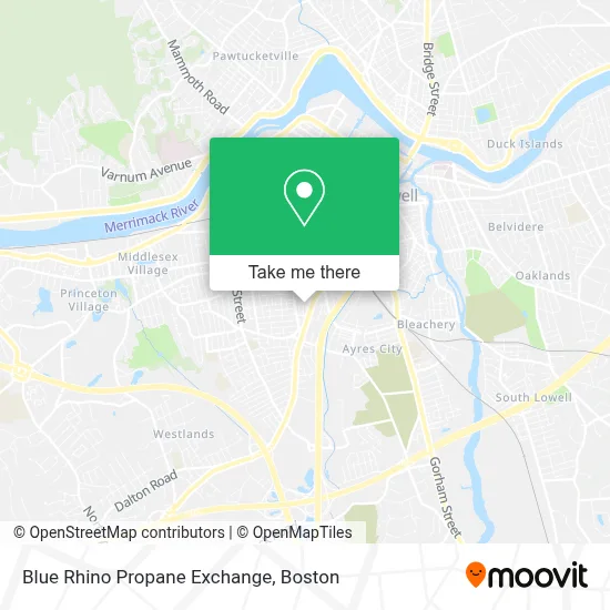 Blue Rhino Propane Exchange map