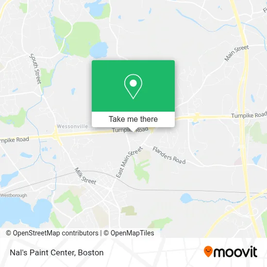 Nal's Paint Center map