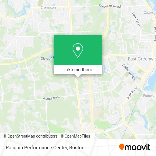 Poliquin Performance Center map