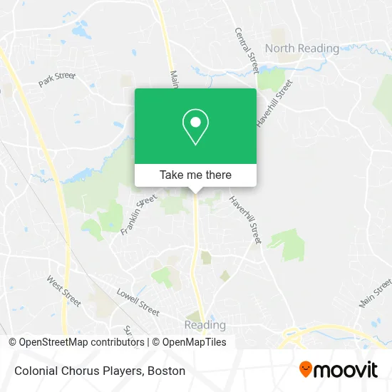 Colonial Chorus Players map