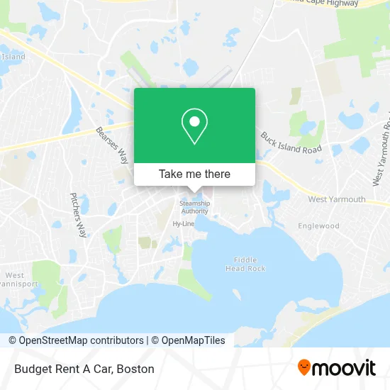 Budget Rent A Car map