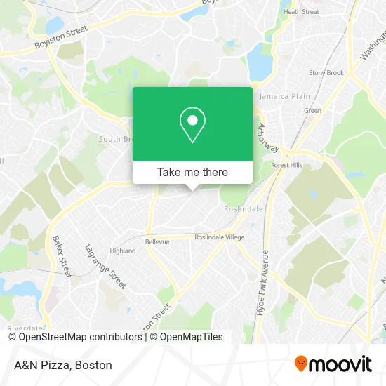 A&N Pizza map
