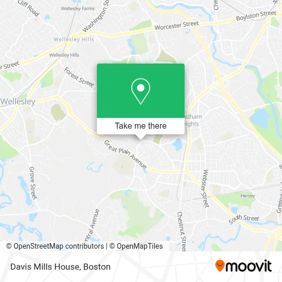 Davis Mills House map