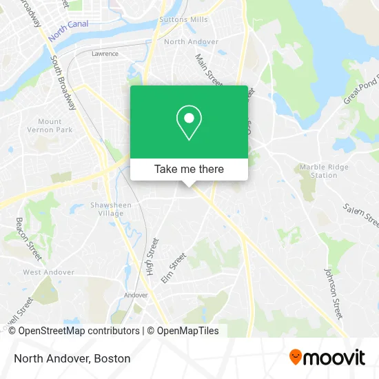 North Andover map