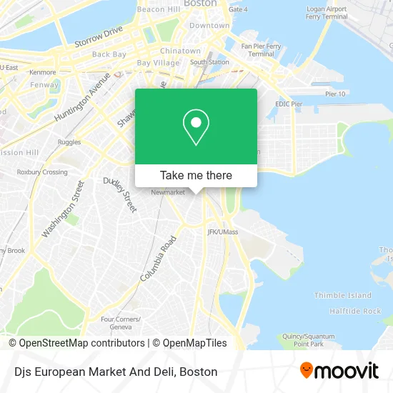 Djs European Market And Deli map