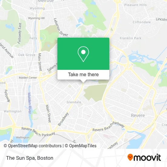 The Sun Spa map